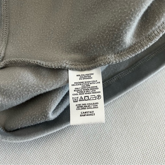 Loft Set Gray Velour Hoodie and Joggers Pants Size XS Loose Fit Loungewear - Picture 6 of 10